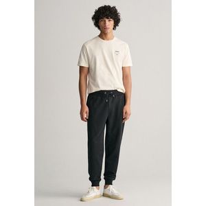 TEPLÁKY GANT LOGO SCRIPT JERSEY PANTS BLACK obraz