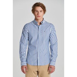 KOŠILE GANT SLIM WIDE POPLIN STRIPE SHIRT COLLEGE BLUE obraz