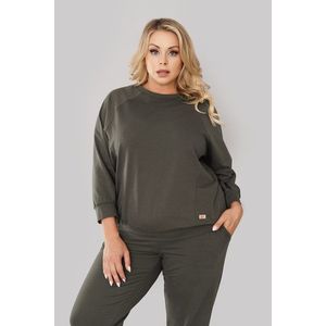 Tepláková souprava Italian Fashion Alta Tmavě zelená 2XL obraz