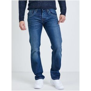 Tmavě modré pánské straight fit džíny Pepe Jeans obraz