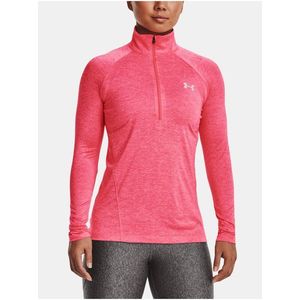 Růžové sportovní tričko Under Armour Tech 1/2 Zip - Twist obraz