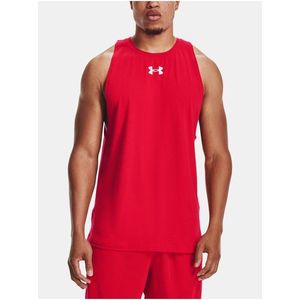 Červené pánské tílko Under Armour BASELINE COTTON TANK obraz