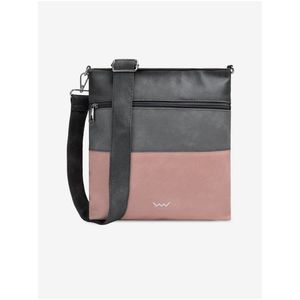 Růžovo-šedá dámská crossbody kabelka VUCH Prisco Grey obraz