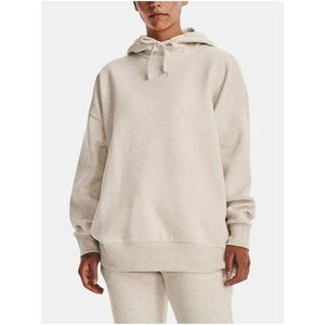 Světle hnědá mikina Under Armour UA Rival Fleece OS Hoodie obraz