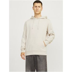 Béžová pánská mikina s kapucí Jack & Jones obraz