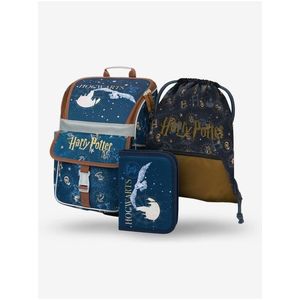 Fialový školní set - aktovka, penál, sáček Baagl Zippy Harry Potter Bradavice obraz