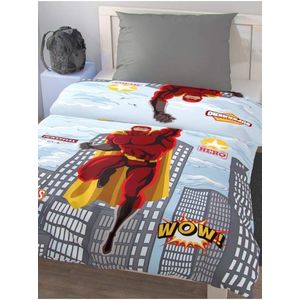 Ložní povlečení pro mladé 140x200, 70x90cm SUPERHERO Kvalitex obraz