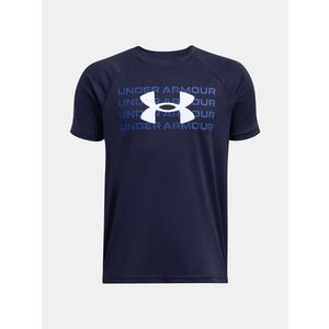 Under Armour UA B Tech WM Logo SS Triko Modrá obraz