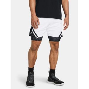 Under Armour Curry Mesh Short 4 Kraťasy Bílá obraz