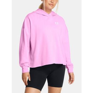 Under Armour UA Rival Terry OS Hoodie Mikina Růžová obraz