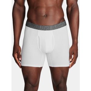 Under Armour UA Performance Cotton 6in Boxerky 3 ks Bílá obraz