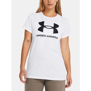 Under Armour UA W Sportstyle Logo SS Triko Bílá obraz