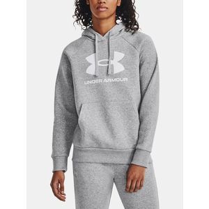 Under Armour UA Rival Fleece Big Logo Hdy Mikina Šedá obraz