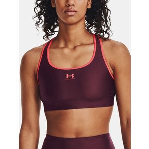 Under Armour UA HG Armour Mid Padless Sportovní podprsenka Červená obraz