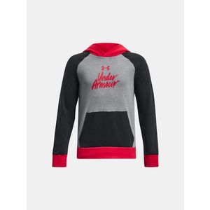 Under Armour UA Rival Fleece Script CB HD Mikina dětská Černá obraz