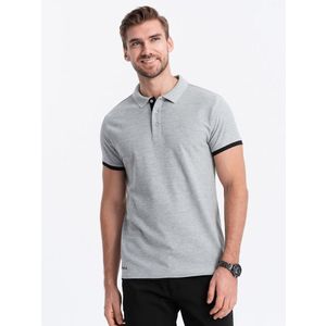 Ombre Clothing Polo triko Šedá obraz