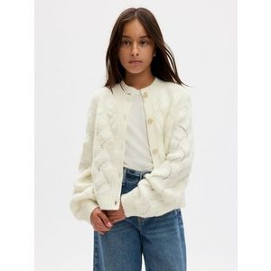 GAP Cardigan dětský Bílá obraz