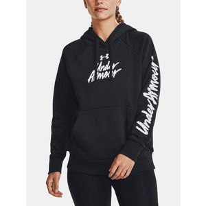 Under Armour UA Rival Fleece Graphic Hdy Mikina Černá obraz