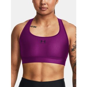 Under Armour UA HG Armour Mid Padless Sportovní podprsenka Fialová obraz