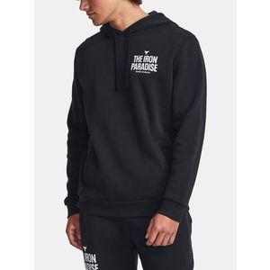 Under Armour Project Rock Rival Fleece Hoodie Mikina Černá obraz