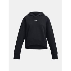 Under Armour UA Rival Fleece Crop Hoodie Mikina dětská Černá obraz