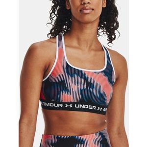 Růžová sportovní podprsenka Under Armour Crossback Mid Print obraz