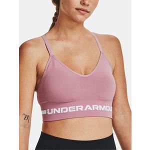 Under Armour UA Seamless Low Long Sportovní podprsenka Růžová obraz