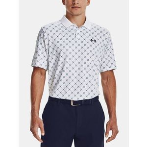 Under Armour UA Perf 3.0 Printed Polo triko Bílá obraz