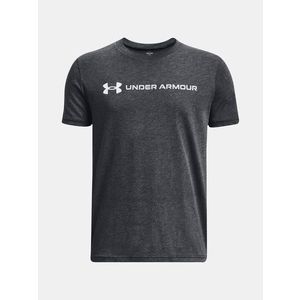 Under Armour UA B Logo Wordmark SS Triko dětské Šedá obraz