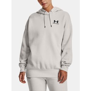 Under Armour Essential Flc OS Hoodie Mikina Šedá obraz