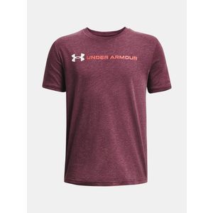 Under Armour UA B Logo Wordmark SS Triko dětské Červená obraz