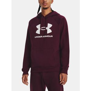 Červená pánská mikina s kapucí Under Armour UA Rival Fleece Logo HD obraz