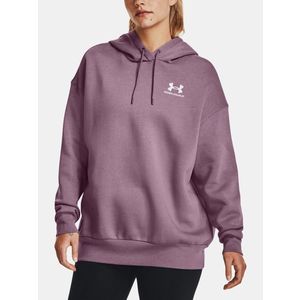 Under Armour Essential Flc OS Hoodie Mikina Fialová obraz