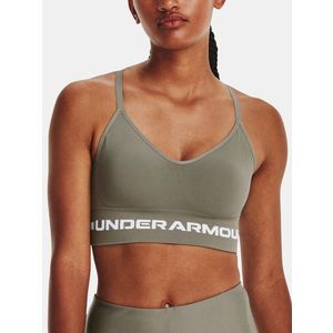 Under Armour UA Seamless Low Long Sportovní podprsenka Zelená obraz