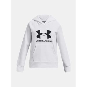 Under Armour Rival Mikina dětská Bílá obraz