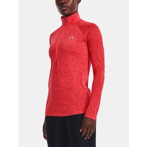 Under Armour Tech 1/2 Zip - Twist Triko Červená obraz