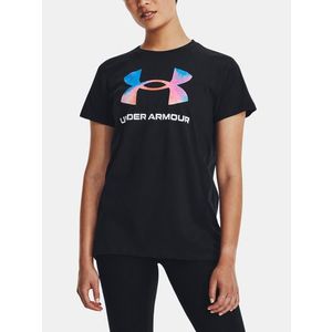 Under Armour UA W Sportstyle Logo SS Triko Černá obraz