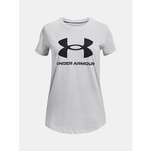 Under Armour UA G Sportstyle Logo SS Triko dětské Šedá obraz