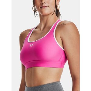 Under Armour UA HG Armour Mid Padless Sportovní podprsenka Růžová obraz