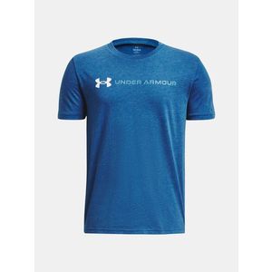 Under Armour UA B Logo Wordmark SS Triko dětské Modrá obraz