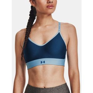 Under Armour Infinity Covered Low Sportovní podprsenka Modrá obraz