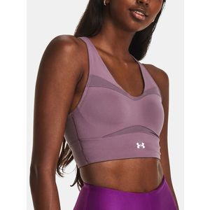 Under Armour Smartform Evo Mid LongL CF Sportovní podprsenka Fialová obraz