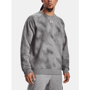 Under Armour UA Rival Fleece Printed Crew Mikina Šedá obraz