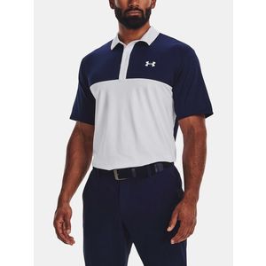 Under Armour UA Perf 3.0 Color Block Polo triko Bílá obraz