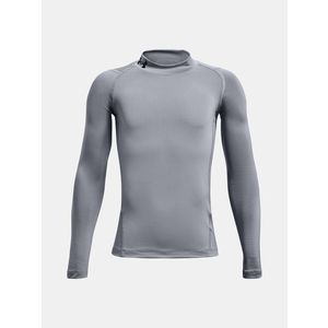 Under Armour UA HG Armour Mock LS Triko dětské Šedá obraz