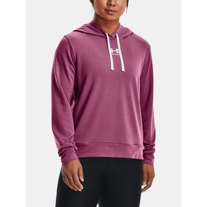 Under Armour Rival Terry Hoodie Mikina Růžová obraz