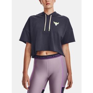 Under Armour UA Project Rock SS Terry Hdy Mikina Šedá obraz