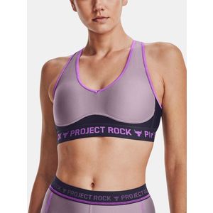 Under Armour UA Project Rock Crsbck Dsrpt Sportovní podprsenka Fialová obraz