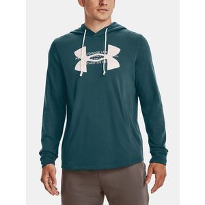 Under Armour UA Rival Terry Logo Hoodie Mikina Zelená obraz