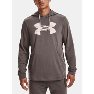 Under Armour UA Rival Terry Logo Hoodie Mikina Hnědá obraz